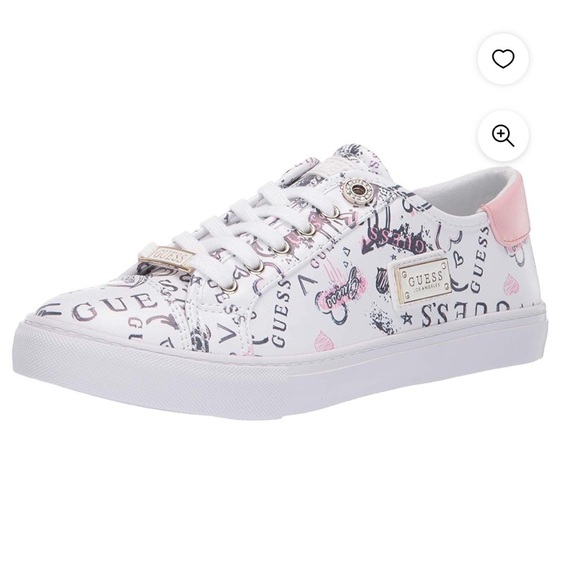 GUESS Women's Mineral Sneaker, White, Size 9 - Picture 1 of 13